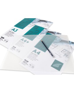 Papel vegetal liderpapel a3 90gr 297x420mm sobre de 12 hojas