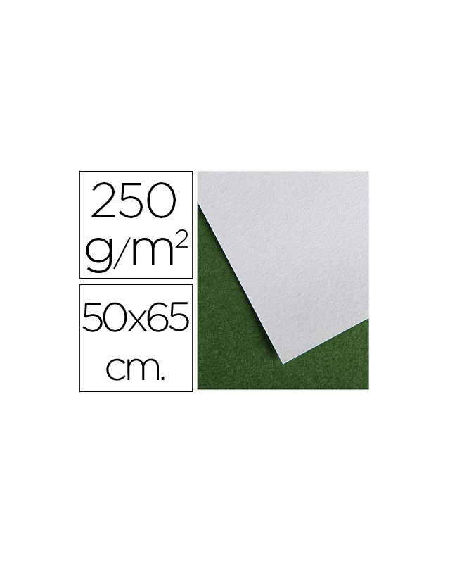 Papel secante canson 50x65 cm liso blanco 250 gr