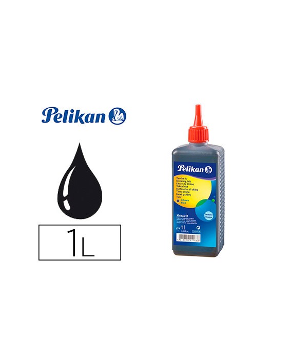Tinta china pelikan negra bote 1 litro