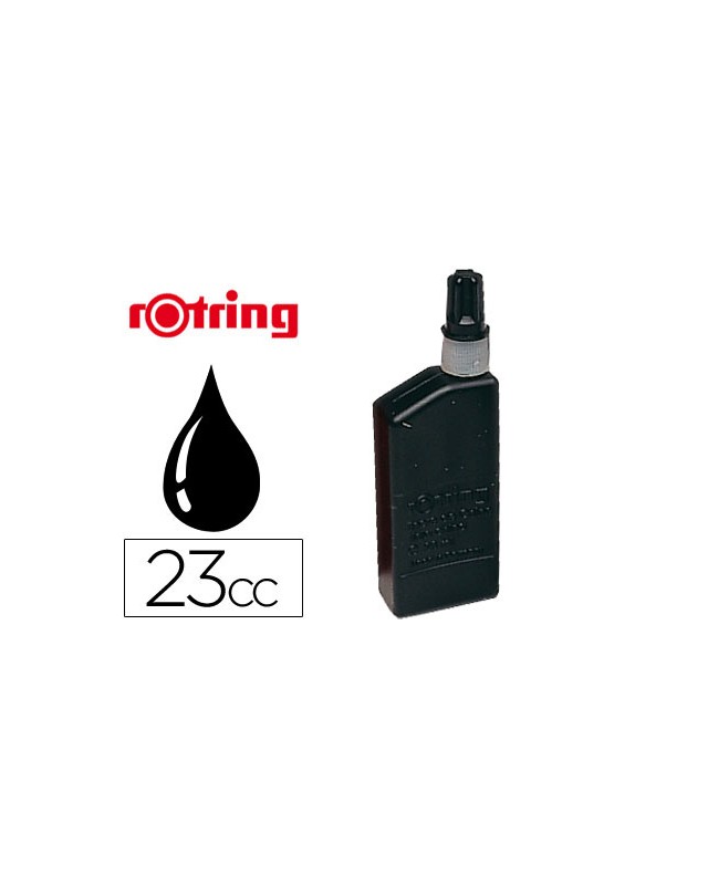 Tinta china rotring negra bote 23 cc