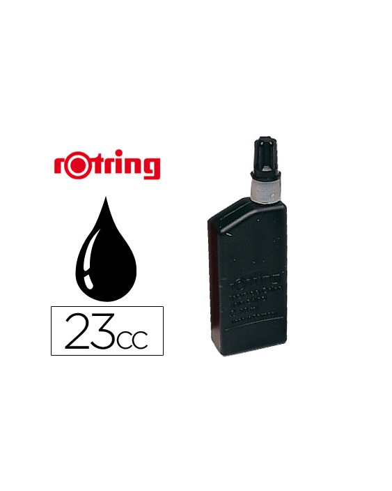 Tinta china rotring negra bote 23 cc