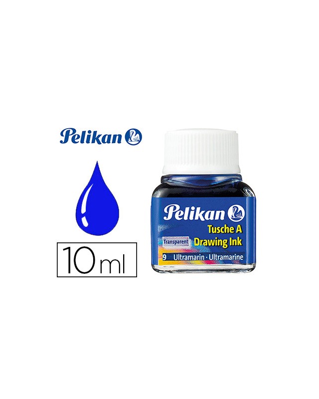Tinta china pelikan azul ultramar bote de 10 ml