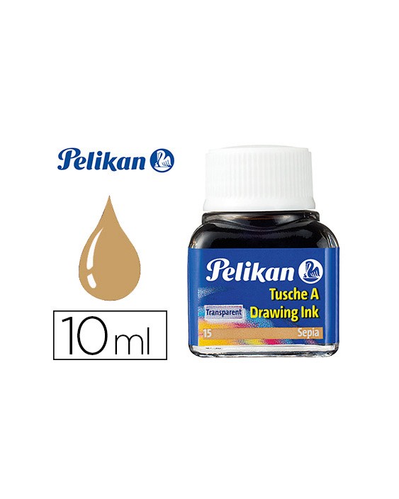 Tinta china pelikan sepia bote de 10 ml