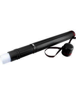 Portaplanos plastico liderpapel diametro 9 cm extensible hasta 125 cm negro