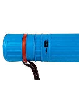 Portaplanos plastico liderpapel diametro 9 cm extensible hasta 125 cm azul