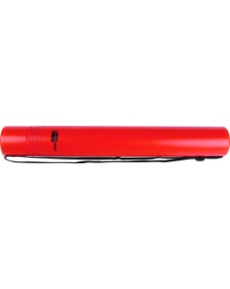 Portaplanos plastico liderpapel diametro 6 cm extensible hasta 80 rojo