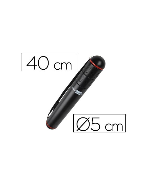 Portaplanos plastico liderpapel diametro 5 x 40 cm no extensible negro