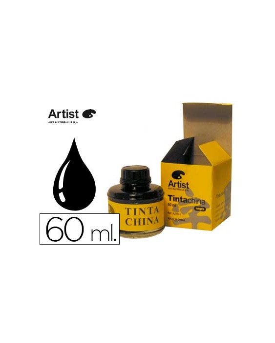 Tinta china artist negra bote 60 ml