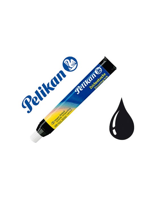 Tinta china pelikan negro cargador 9 ml blister de 1 unidad