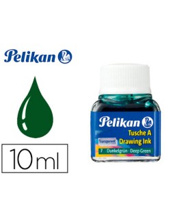 Tinta china pelikan verde oscuro bote de 10 ml