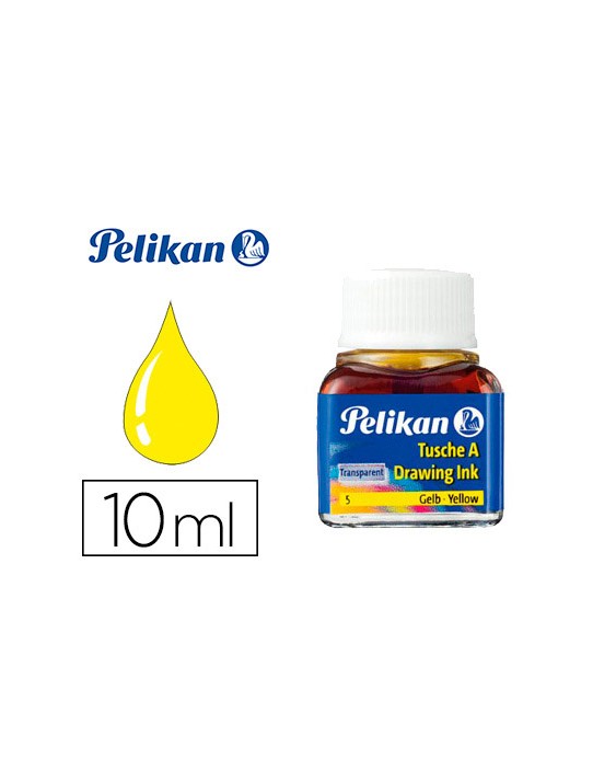 Tinta china pelikan amarillo bote de 10 ml