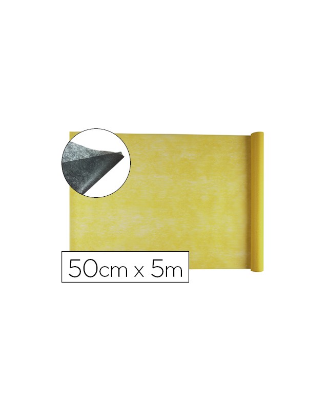 Tejido sin tejer liderpapel terileno 25 g/m2 rollo de 5 m amarillo