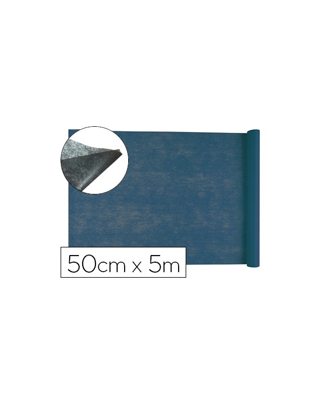 Tejido sin tejer liderpapel terileno 25 g/m2 rollo de 5 m azul marino