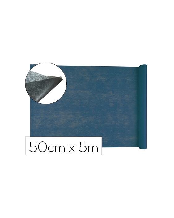 Tejido sin tejer liderpapel terileno 25 g/m2 rollo de 5 m azul marino
