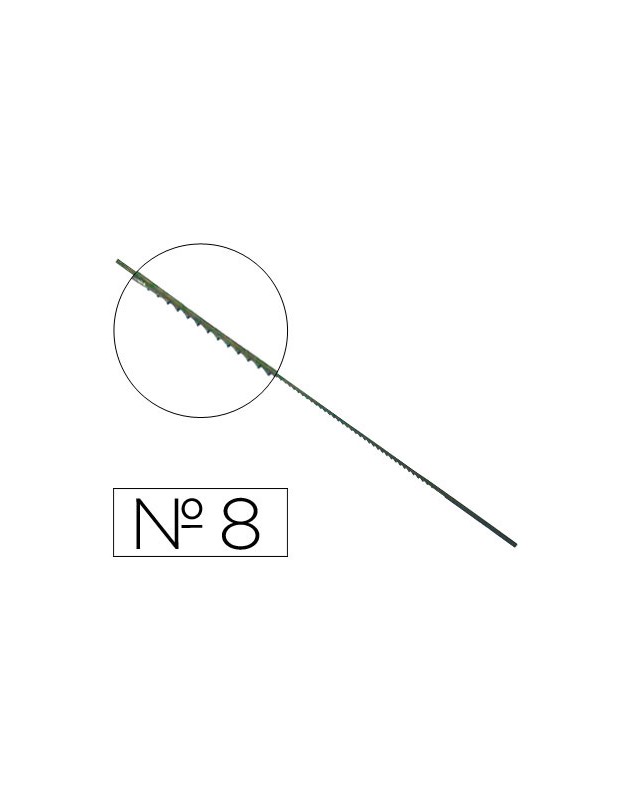 Pelos de segueta madera nº8 caja de 144 unidades