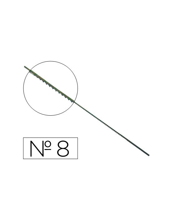 Pelos de segueta madera nº8 caja de 144 unidades