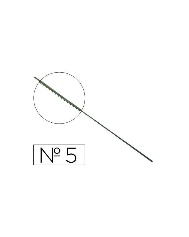 Pelos de segueta madera nº5 caja de 144 unidades