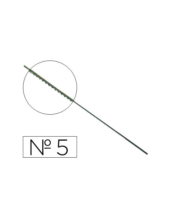 Pelos de segueta madera nº5 caja de 144 unidades