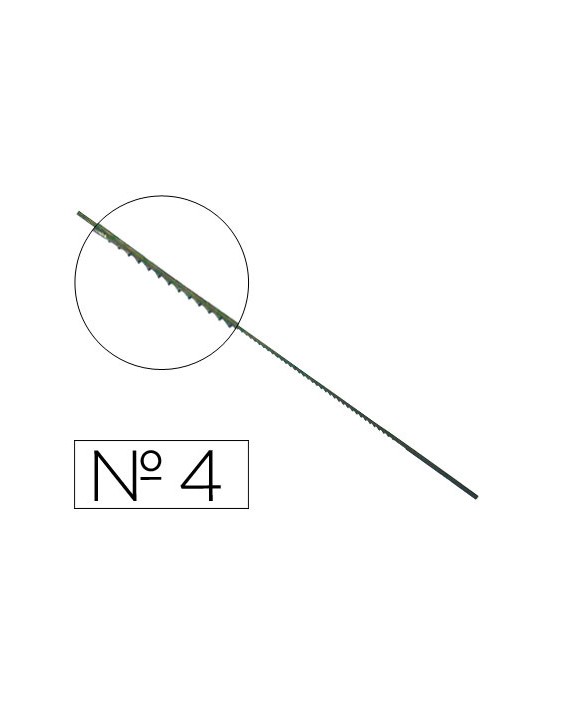 Pelos de segueta madera nº4 caja de 144 unidades