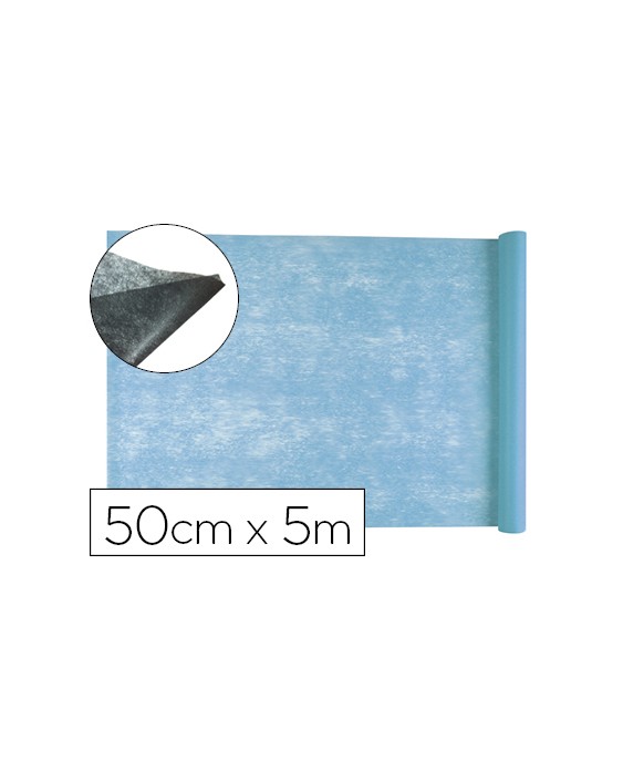 Tejido sin tejer liderpapel terileno 25 g/m2 rollo de 5 m celeste
