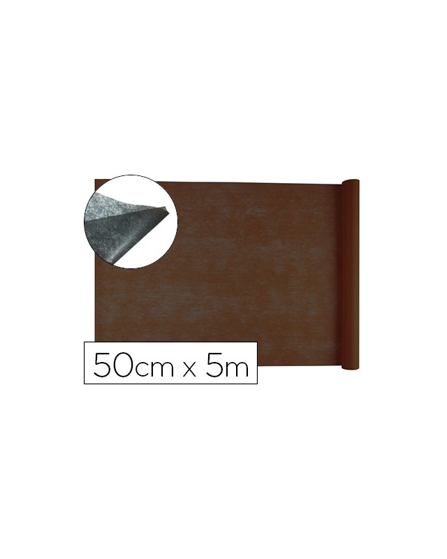 Tejido sin tejer liderpapel terileno 25 g/m2 rollo de 5 m marron