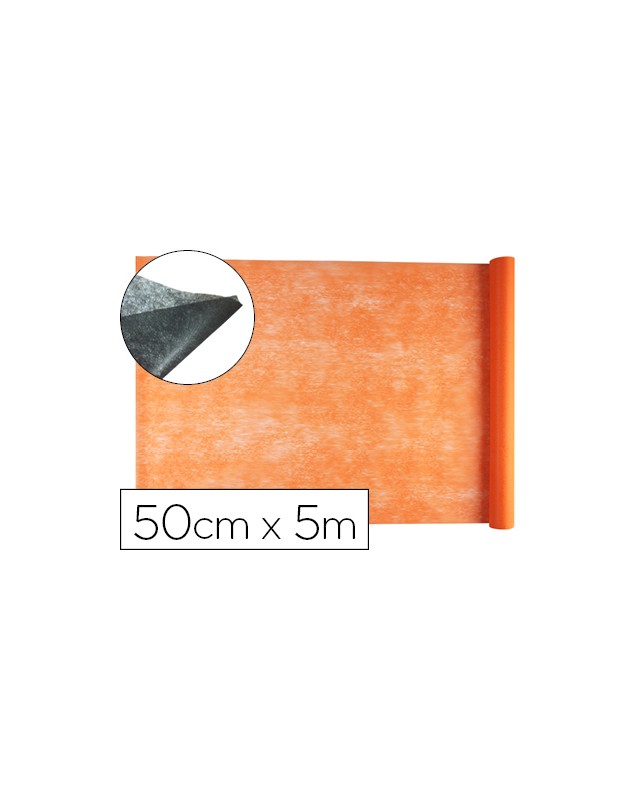 Tejido sin tejer liderpapel terileno 25 g/m2 rollo de 5 m naranja