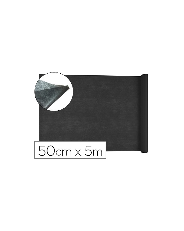 Tejido sin tejer liderpapel terileno 25 g/m2 rollo de 5 m negro