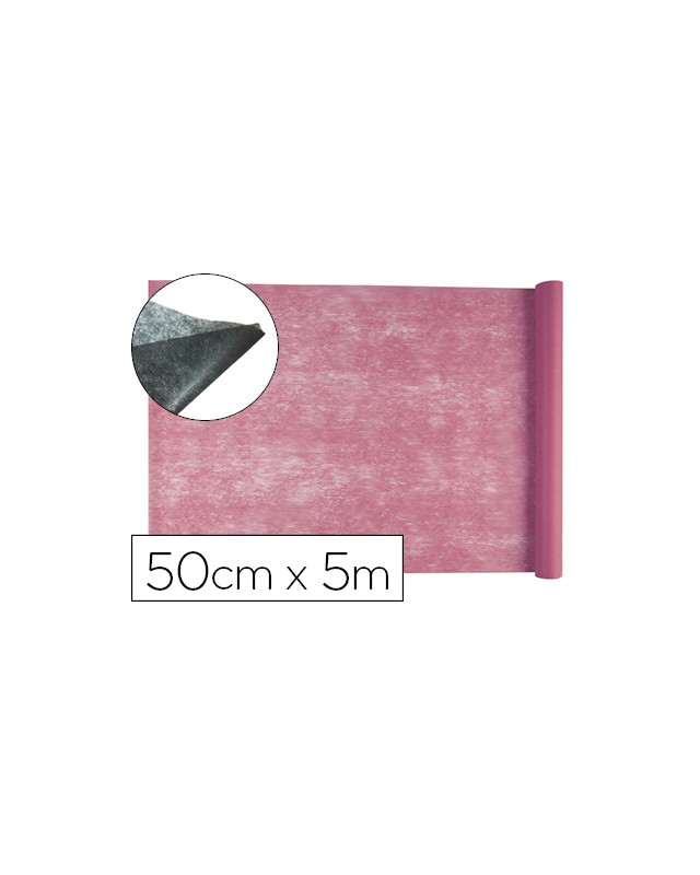 Tejido sin tejer liderpapel terileno 25 g/m2 rollo de 5 m rosa