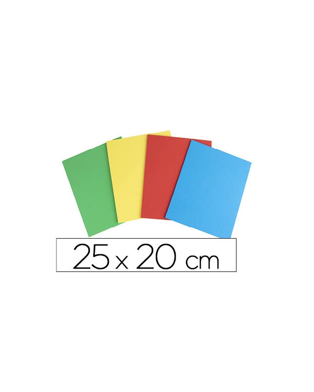 Caucho liderpapel 25x20 cm bolsa de 4 unidades colores surtidos