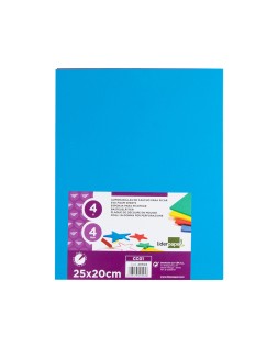 Caucho liderpapel 25x20 cm bolsa de 4 unidades colores surtidos