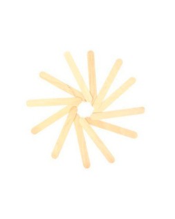 Palillo para manualidades liderpapel madera color natural 15x2 cm bolsa de 100 unidades