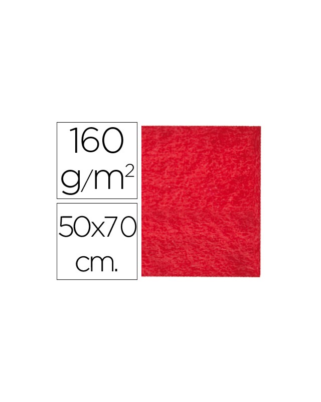 Fieltro liderpapel 50x70cm rojo 160g/m2