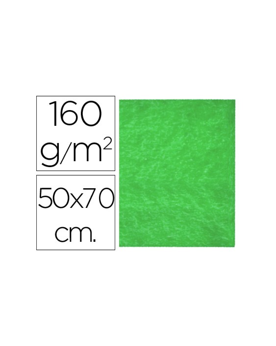 Fieltro liderpapel 50x70cm verde 160g/m2