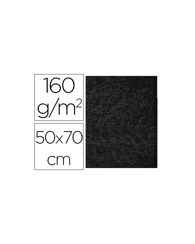 Fieltro liderpapel 50x70cm negro 160g/m2