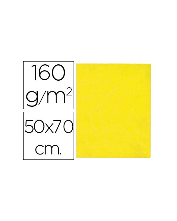 Fieltro liderpapel 50x70 cm amarillo 160 g/m2
