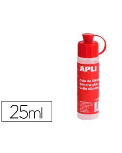 Cola de silicona apli para goma eva bote de 25 ml