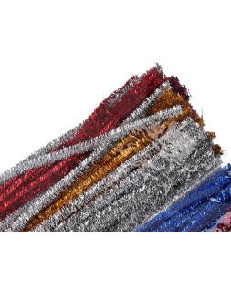Limpiapipas de chenilla liderpapel 30 cm colores brillantes surtidos bolsa de 100 unidades