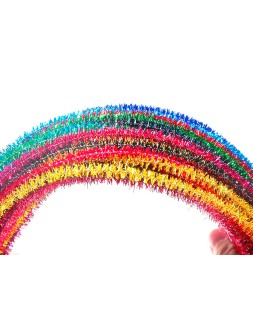 Limpiapipas de chenilla liderpapel 30 cm colores brillantes surtidos bolsa de 100 unidades