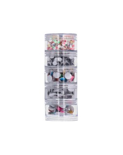 Ojo liderpapel tamaños y colores surtidos 5 botes adaptables con 578 unidades