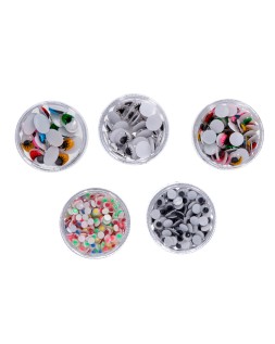 Ojo liderpapel tamaños y colores surtidos 5 botes adaptables con 578 unidades