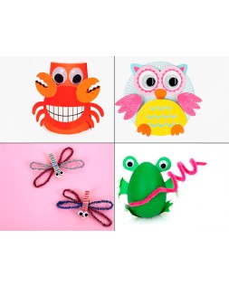 Ojo liderpapel tamaños y colores surtidos 5 botes adaptables con 578 unidades