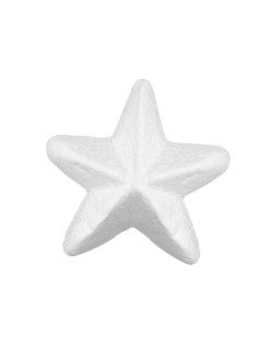 Figura de espuma blanca liderpapel estrella de 4 cm bolsa con 6 unidades