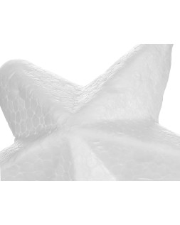 Figura de espuma blanca liderpapel estrella de 4 cm bolsa con 6 unidades