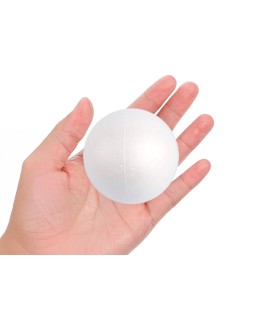 Figura de espuma blanca liderpapel bola de 7 cm bolsa con 6 unidades
