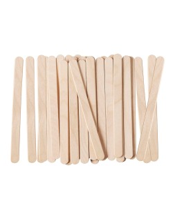 Palitos de madera liderpapel color natural 11,4 x 1 cm bolsa con 50 unidades