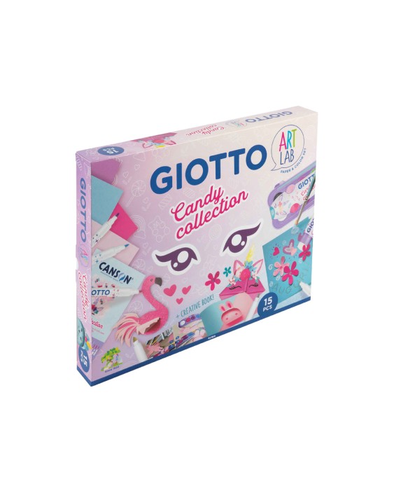 Set creativo giotto art lab candy collection 15 piezas