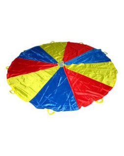 Paracaidas amaya de nylon con 12 asas colores del parchis 3,50 m