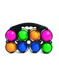 Petanca amaya de plastico 8 bolas con boliche