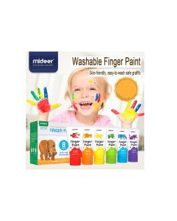 Juego mideer pinturas para dedos 6 colores
