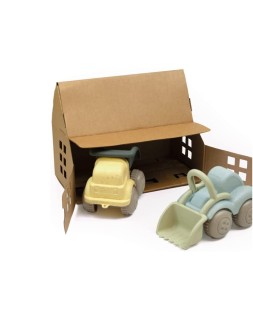 Juego vikingtoys volquete y excavadora eco-bio